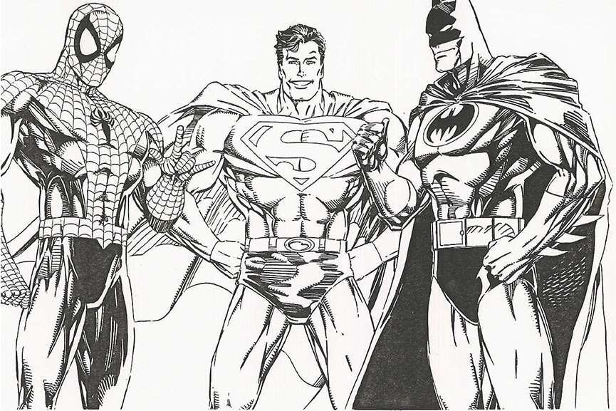 Cartoon Superheroes Drawing at GetDrawings | Free download
