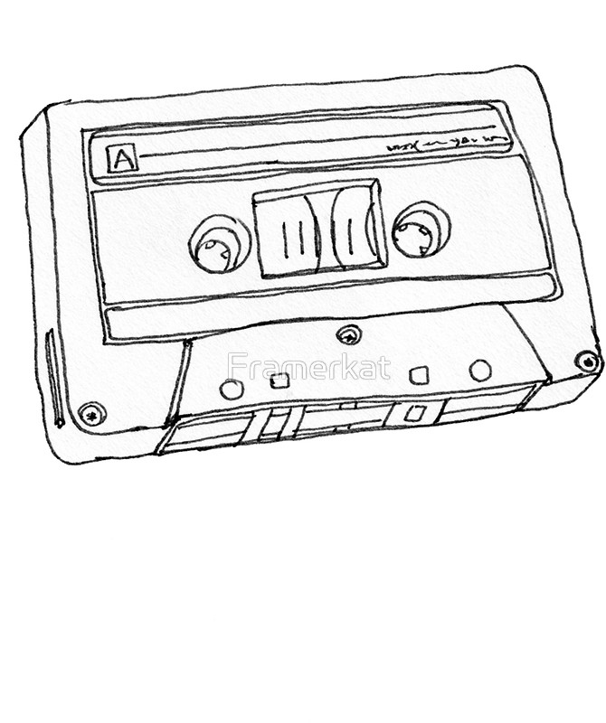 Cassette Drawing at GetDrawings | Free download