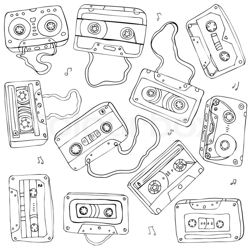 Cassette Drawing at GetDrawings | Free download