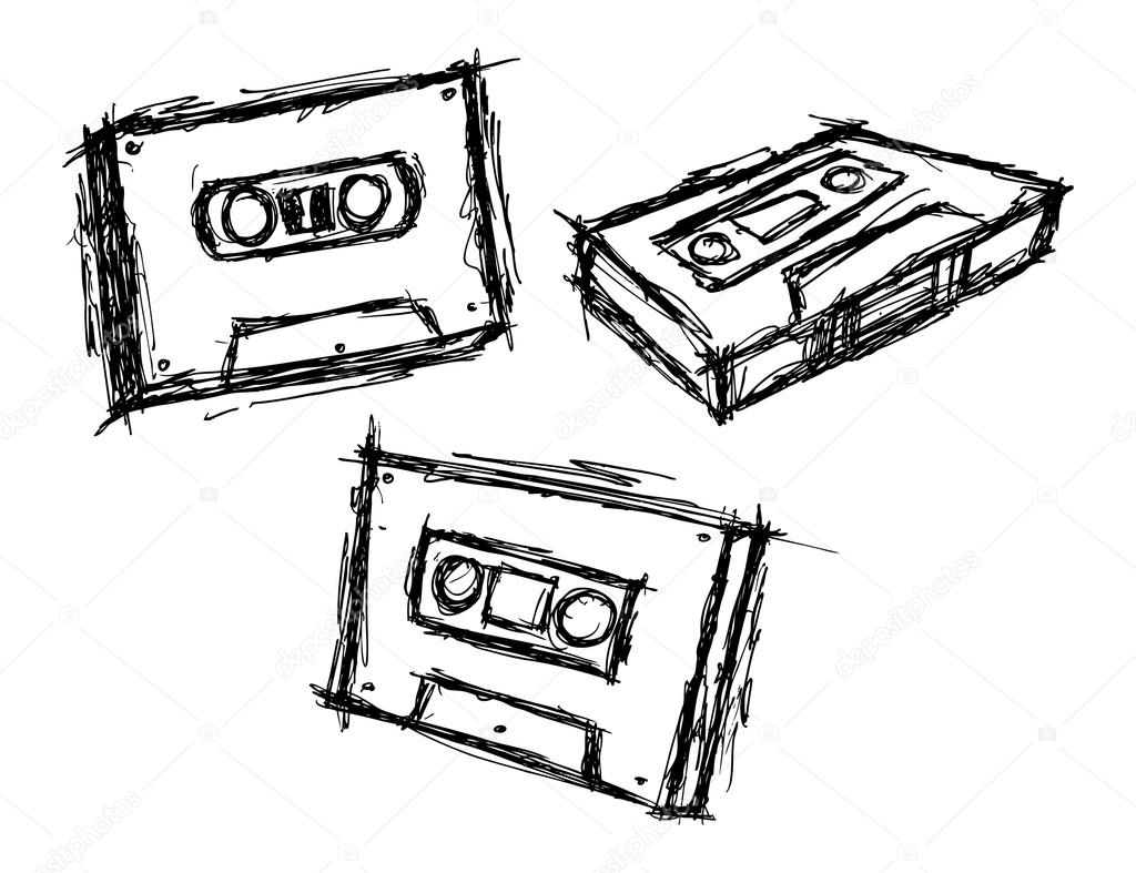 Cassette Drawing at GetDrawings | Free download