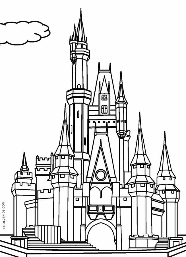 Castle Outline Drawing at GetDrawings Free download