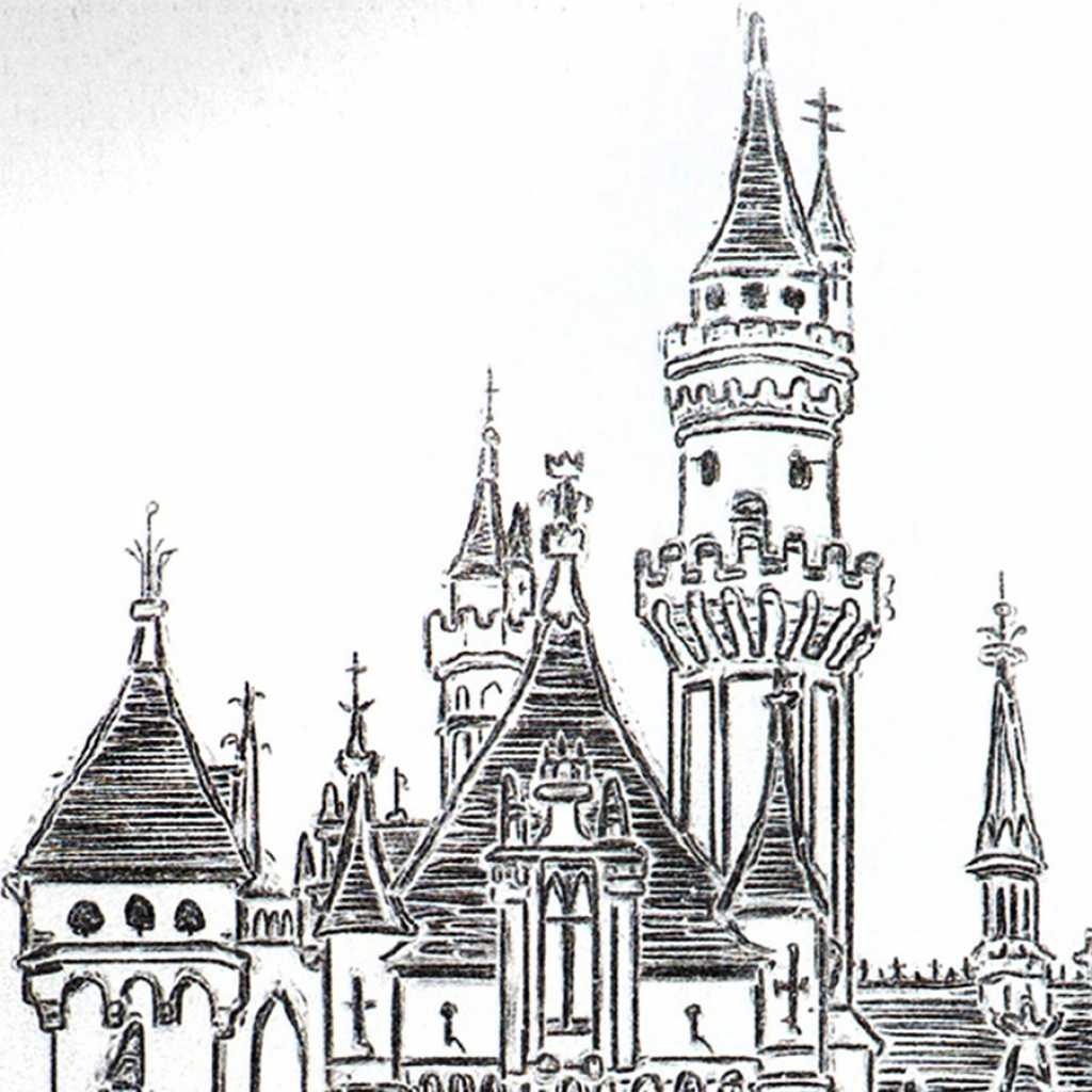 Дворец Уолт Дисней рисунок