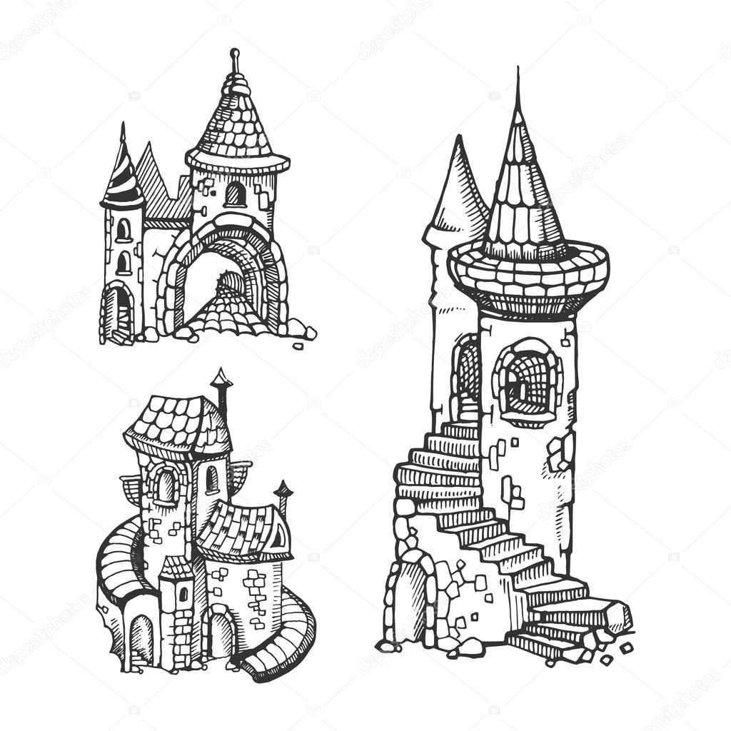 Castle Tower Drawing at GetDrawings Free download