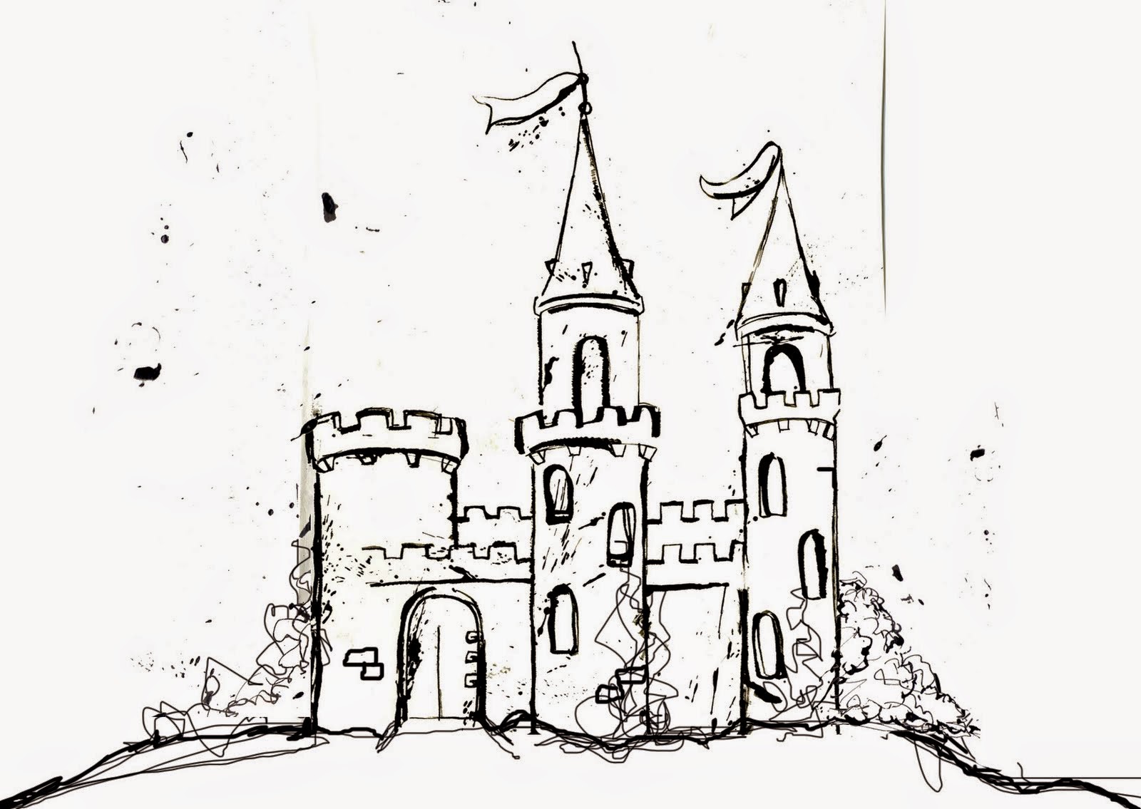 Castle Tower Drawing At GetDrawings | Free Download