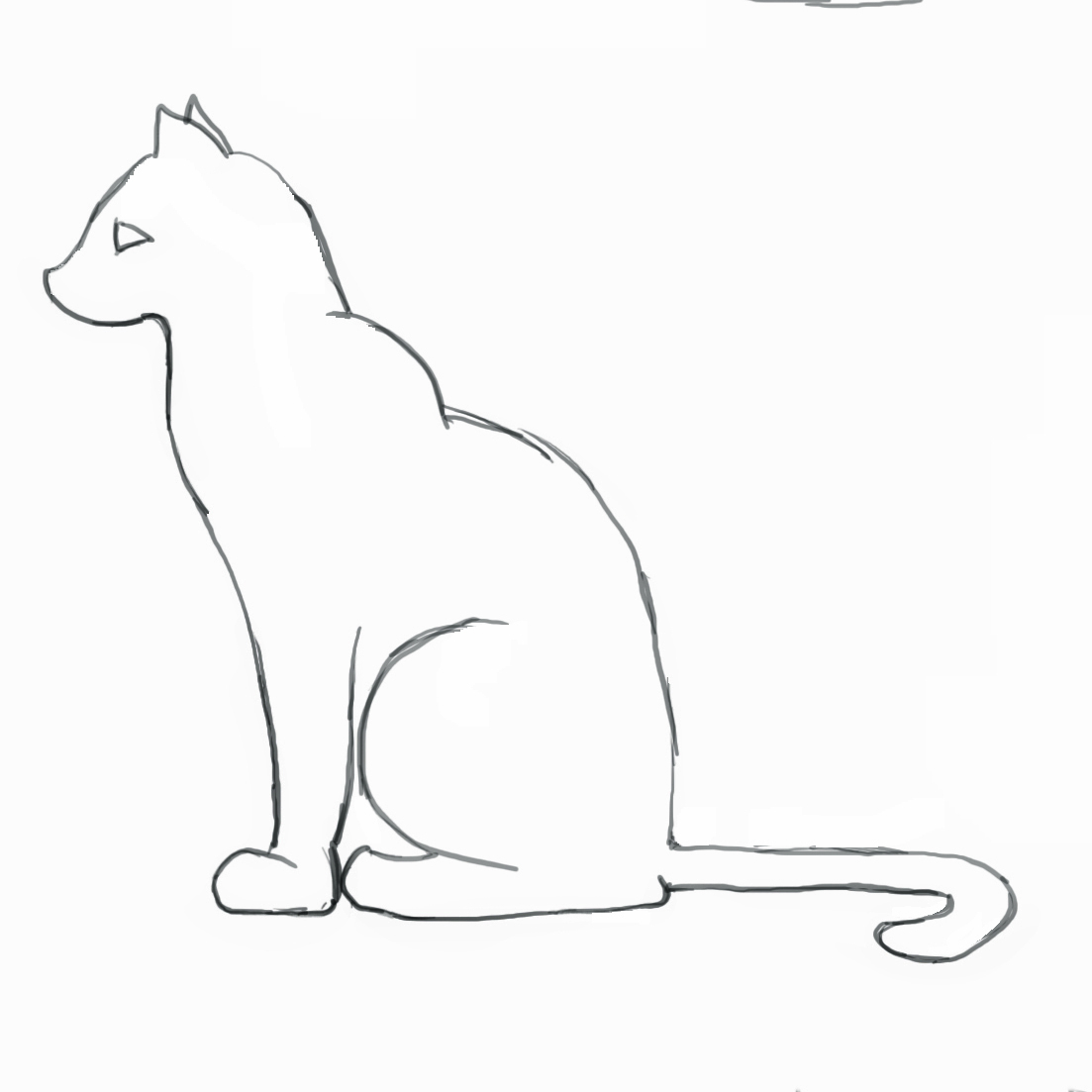 Cat Drawing Outline at GetDrawings | Free download