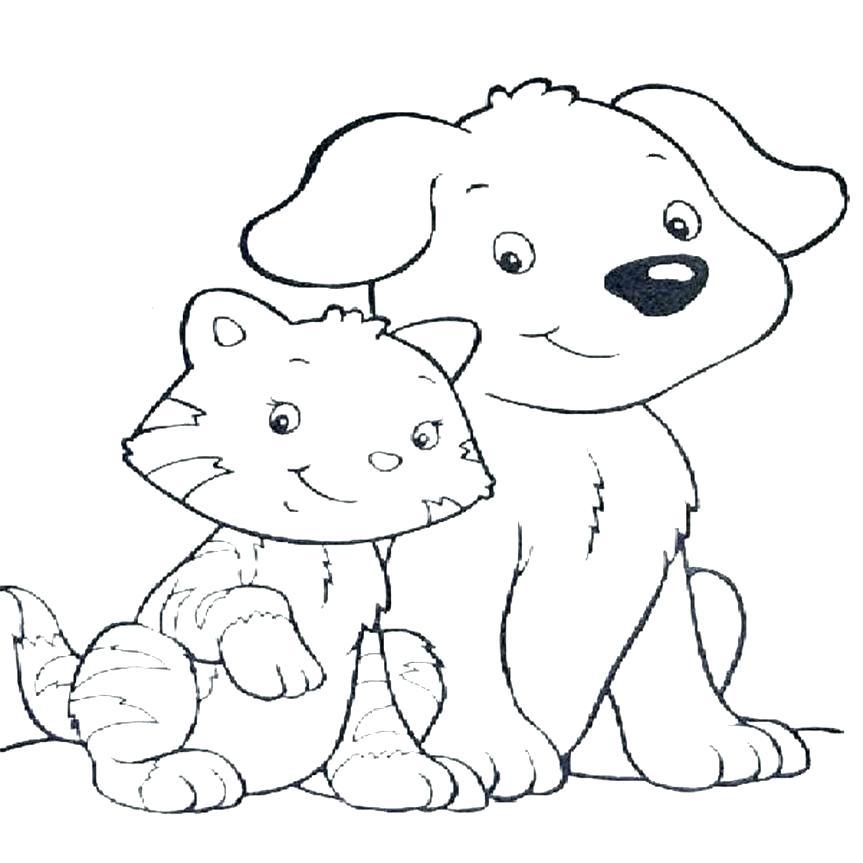 Cats And Dogs Drawing At Getdrawings 