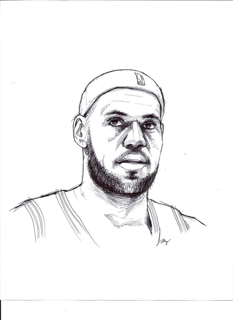 The best free Lebron james drawing images. Download from 1054 free