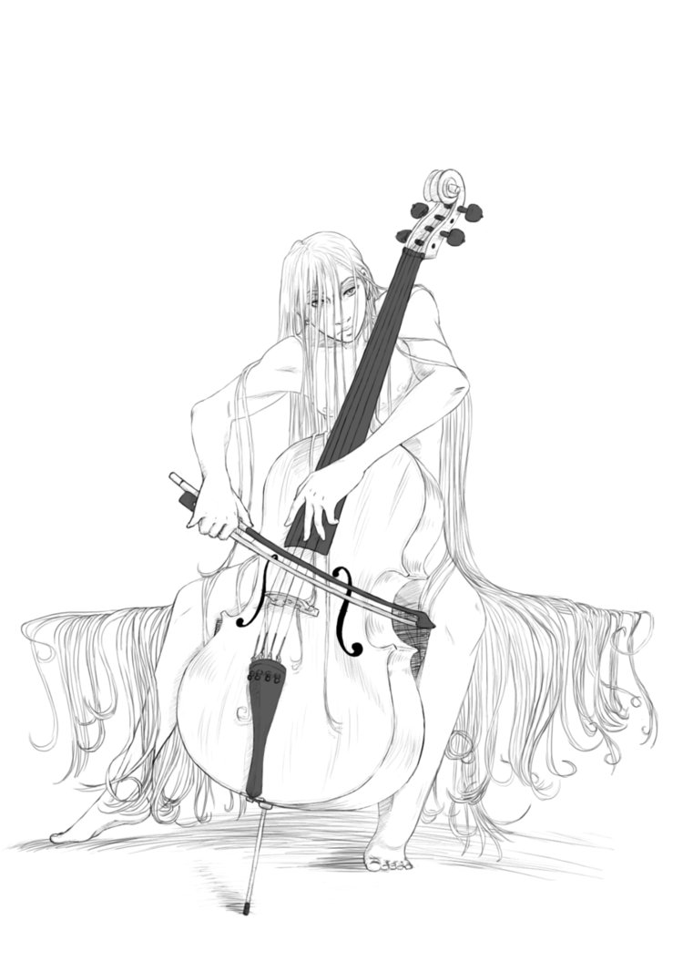 Cello Drawing at GetDrawings | Free download