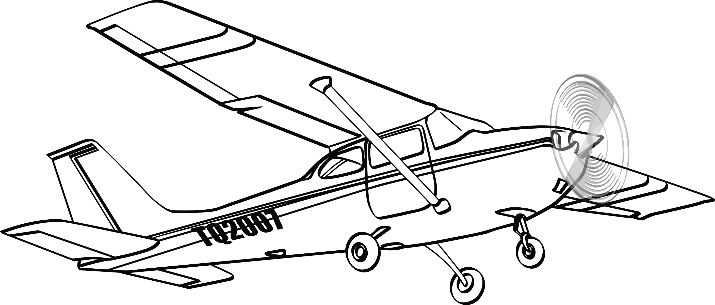 2816x1200 Aircraft Clipart Cessna Airplane.