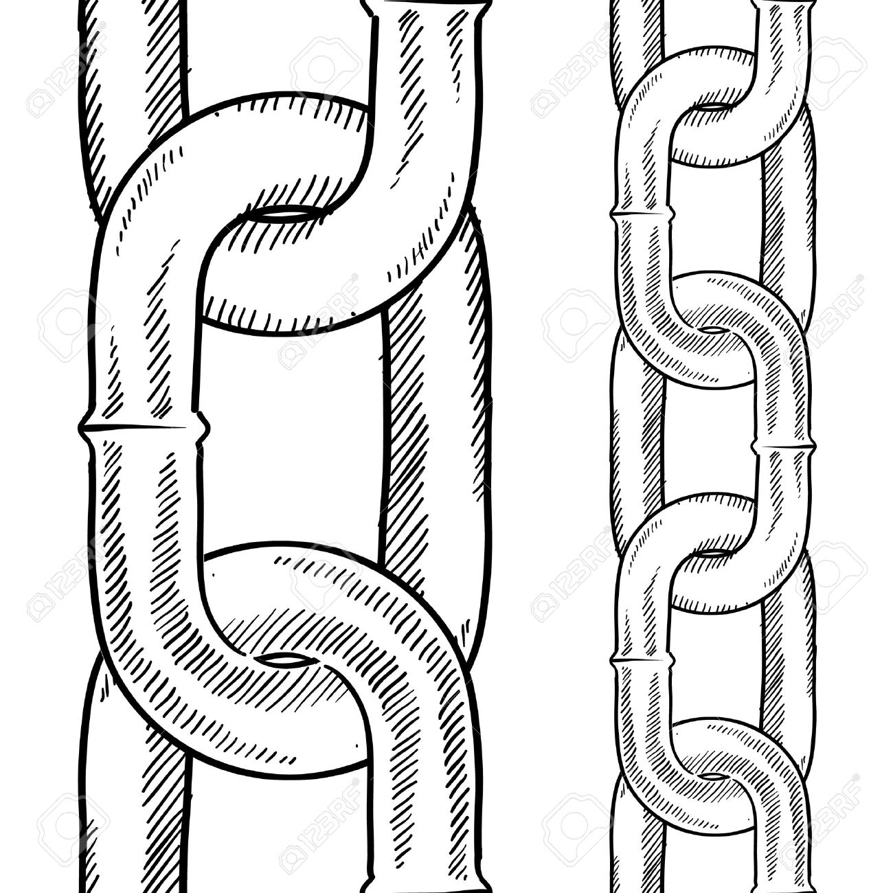Chain Sprocket Drawings Sketch Coloring Page