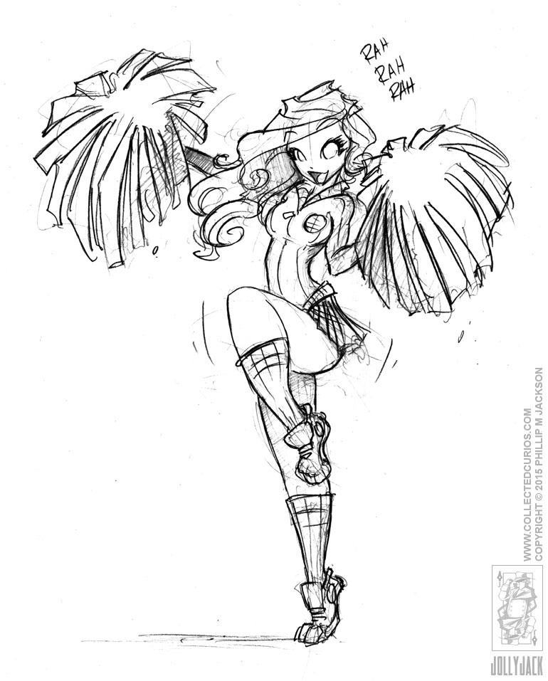 Cheerleader Drawing at GetDrawings Free download