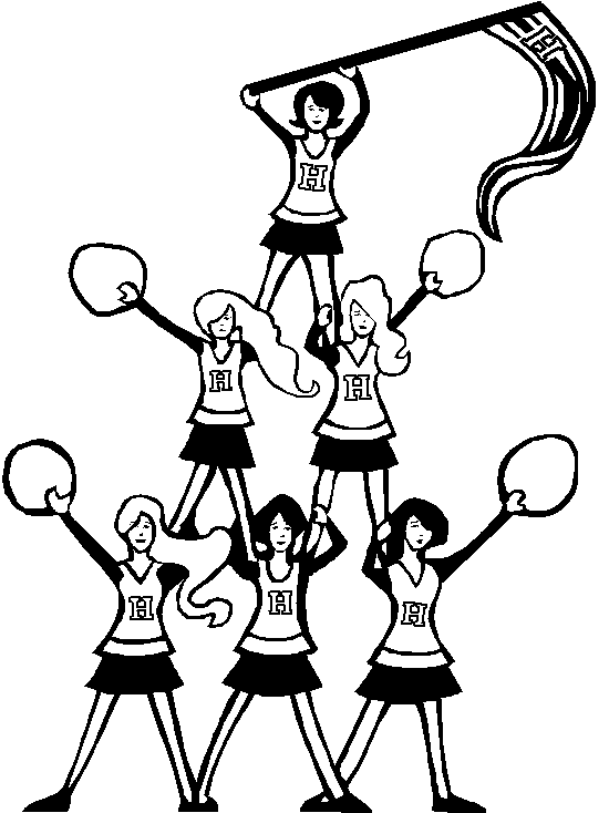 Cheerleader Coloring Pages Cheerleaders Coloring Pages for childrens