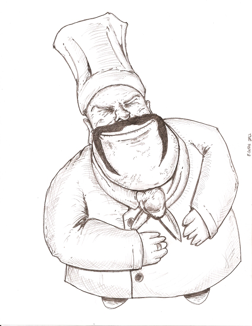 Chef Drawing at GetDrawings | Free download