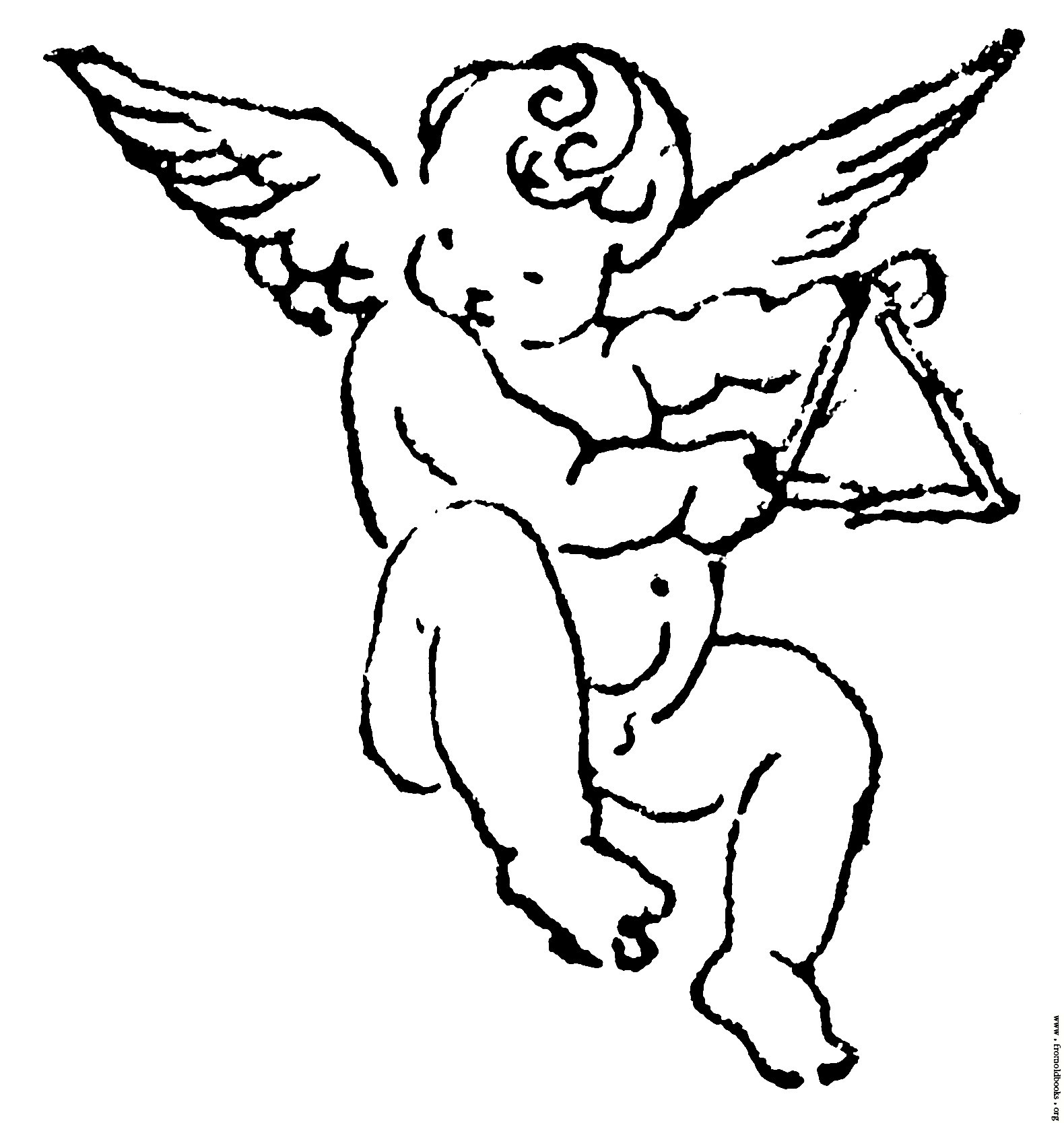 Cherub Line Drawing at GetDrawings | Free download