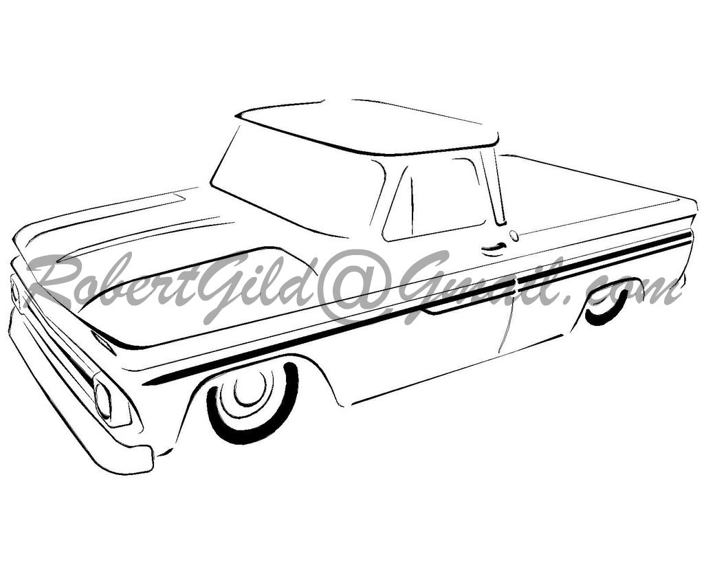 Chevy C10 Drawing at GetDrawings Free download