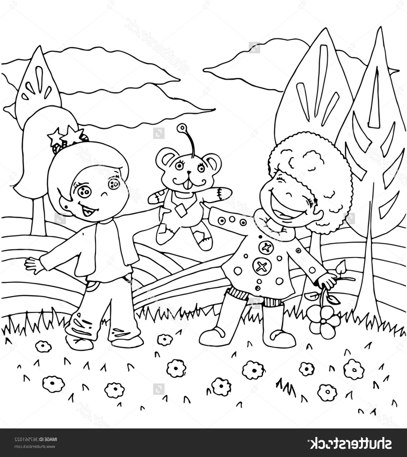 Children Playing Drawing At GetDrawings | Free Download