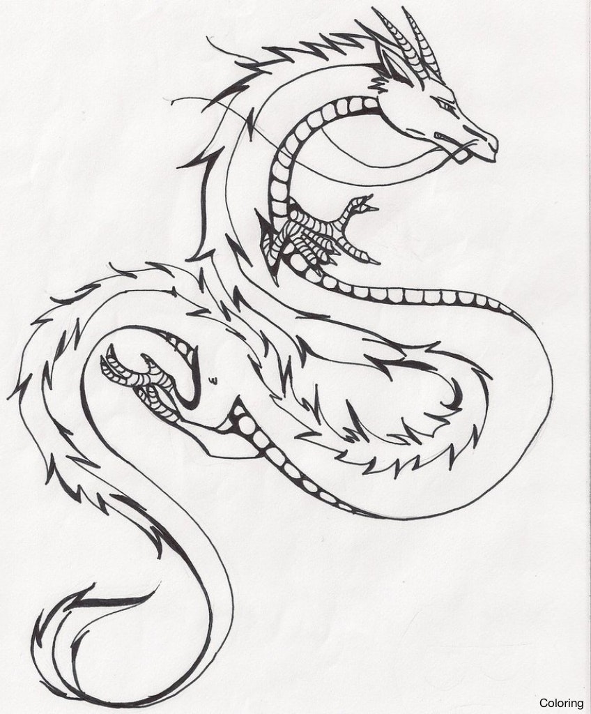 Chinese Dragon Drawing Easy at GetDrawings | Free download