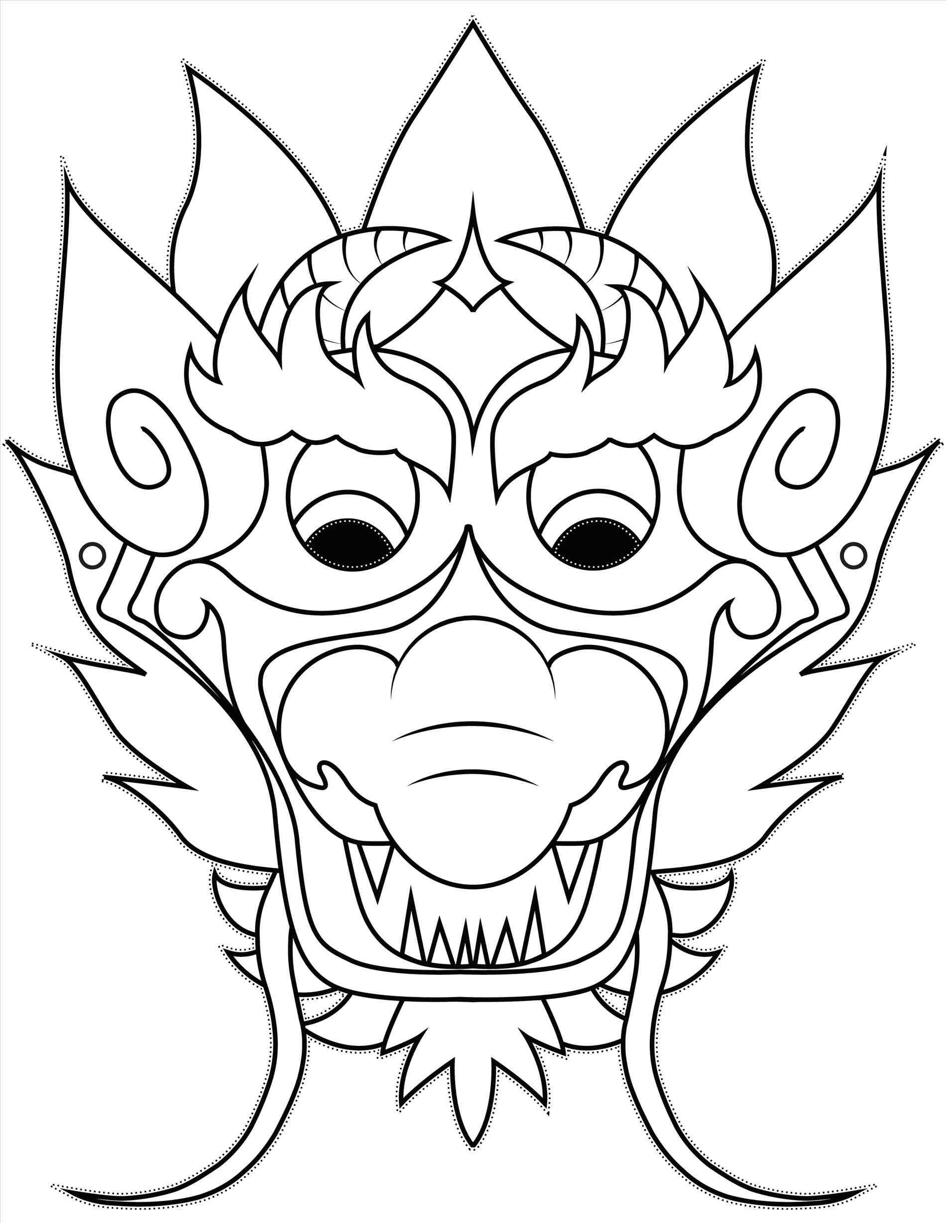 Chinese Dragon Head Drawing at GetDrawings  Free download