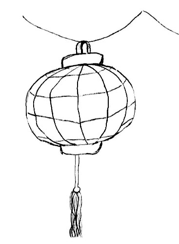 Chinese Lanterns Drawing at GetDrawings | Free download