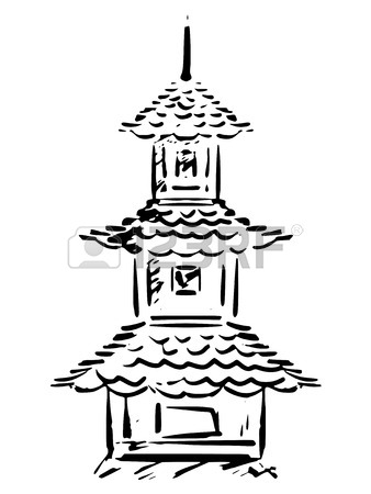 Chinese Pagoda Drawing at GetDrawings | Free download