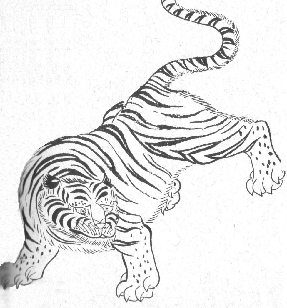 Chinese Tiger Drawing at GetDrawings | Free download