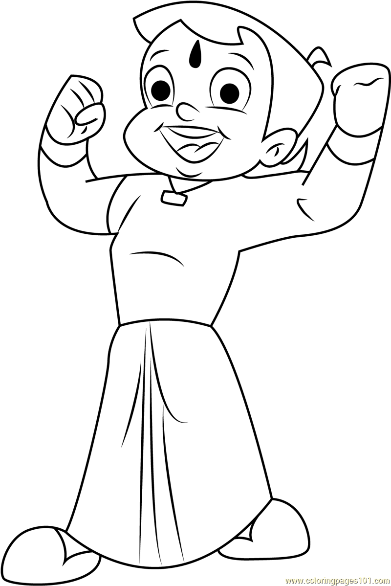 Chota Bheem Images Az Coloring Pages Sketch Coloring Page