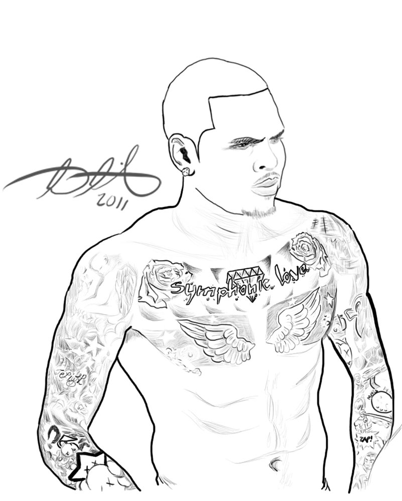 Chris Brown Cartoon Drawing at GetDrawings | Free download