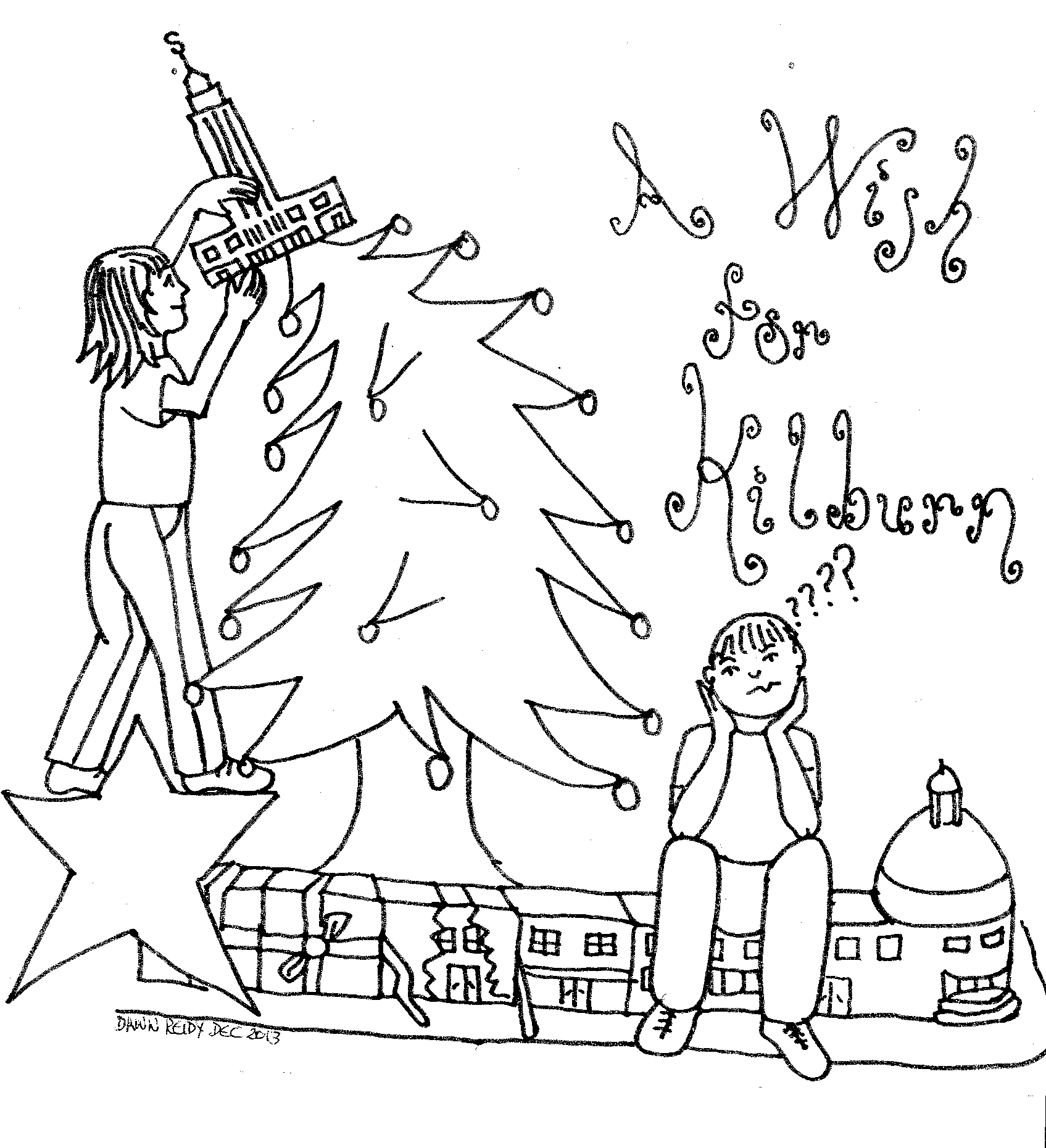 Christmas Celebration Drawing at GetDrawings  Free download