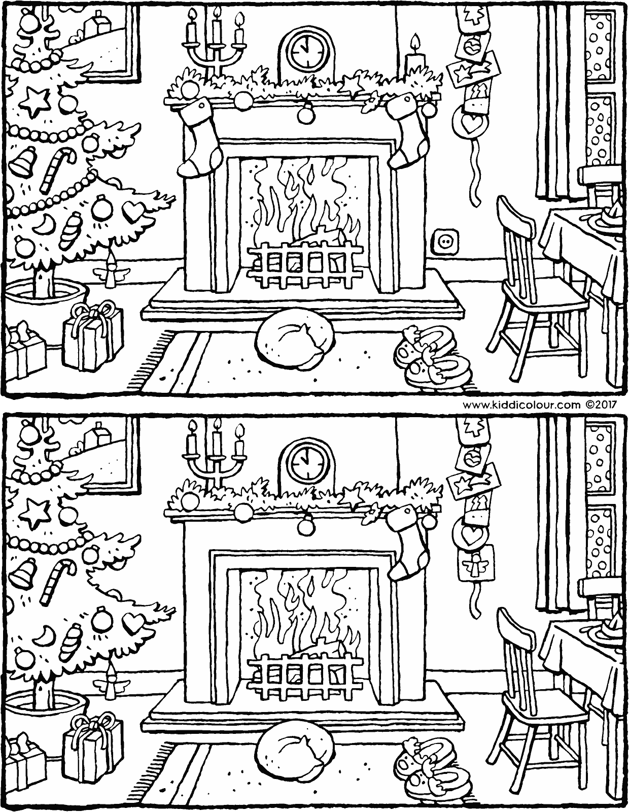 Free Christmas Spot The Difference Printable Printable Templates