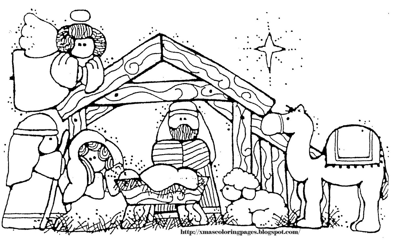 1600x975 Coloring Card Nativity Nativity Coloring Pages For Preschoolers