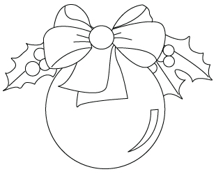 Christmas Ornament Line Drawing at GetDrawings  Free download