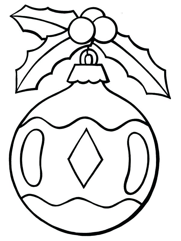 Christmas Ornament Line Drawing at GetDrawings | Free download