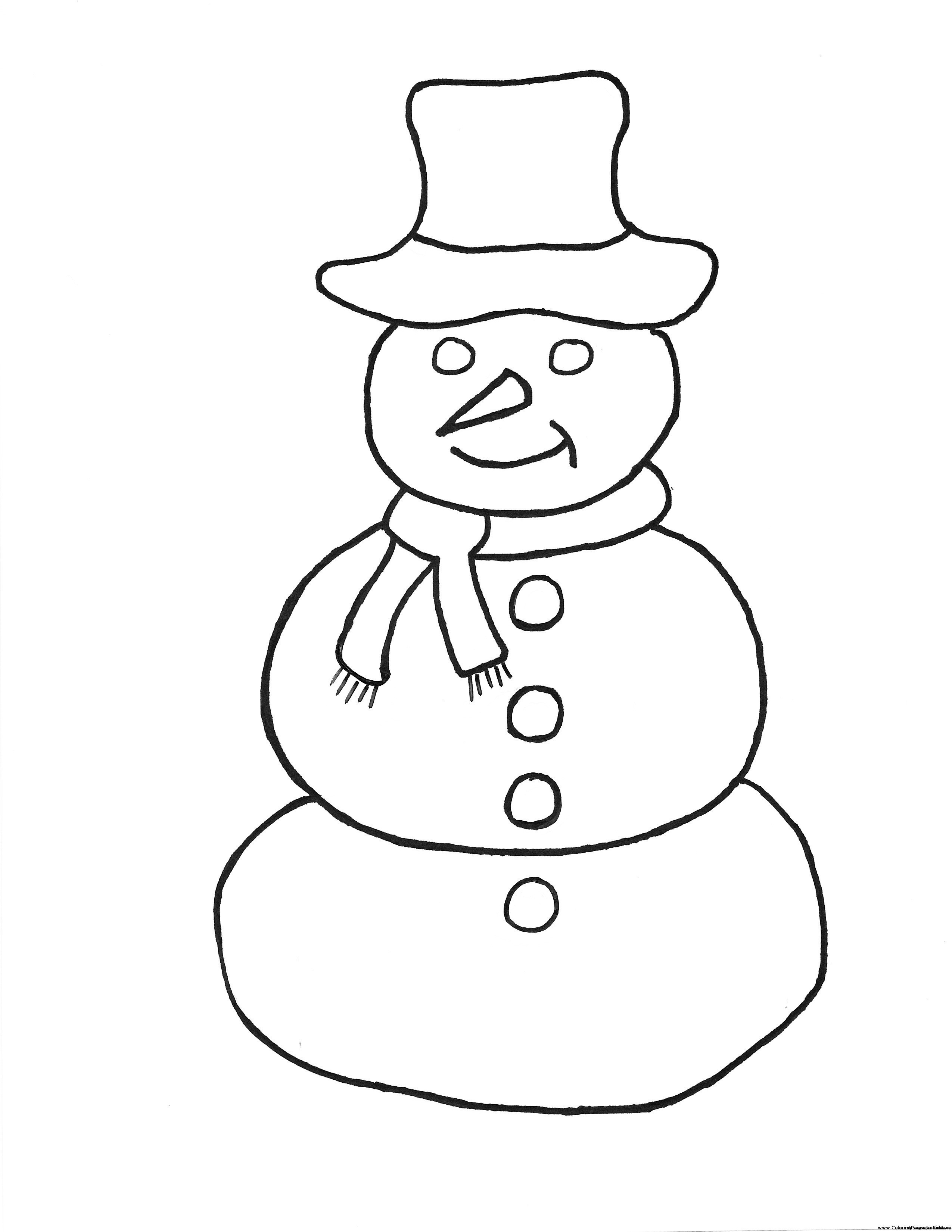 Christmas Snowman Drawing at GetDrawings | Free download