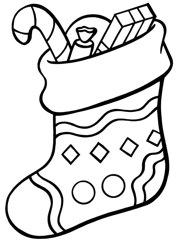 Christmas Sock Drawing at GetDrawings | Free download