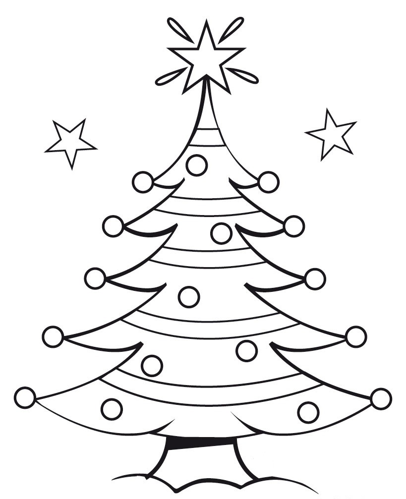 819x1007 Christmas Tree Drawing Ideas For Kids – Inspirationseek throughout