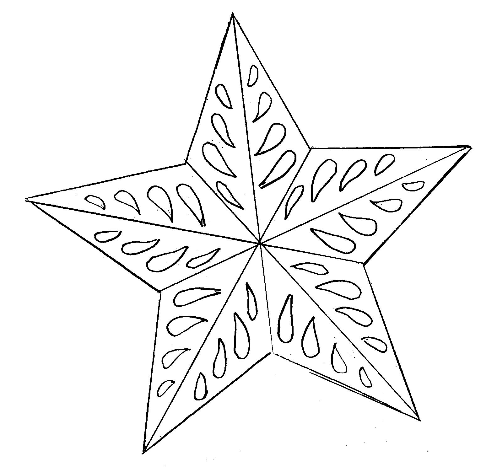 Christmas Tree Star Drawing at GetDrawings | Free download