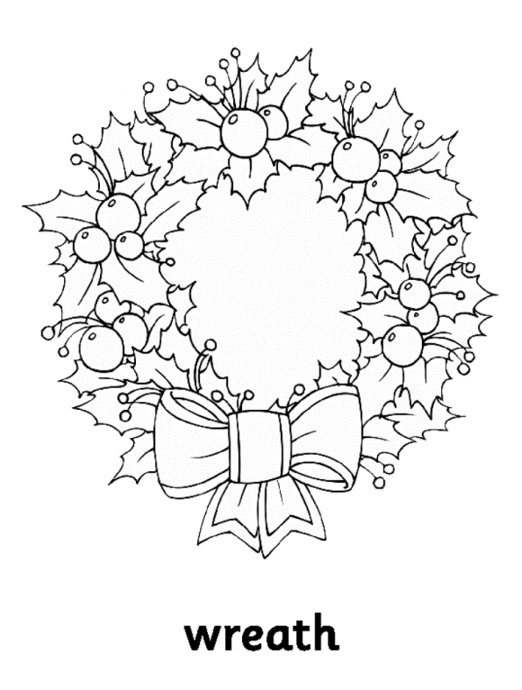 Christmas Wreath Drawing at GetDrawings | Free download