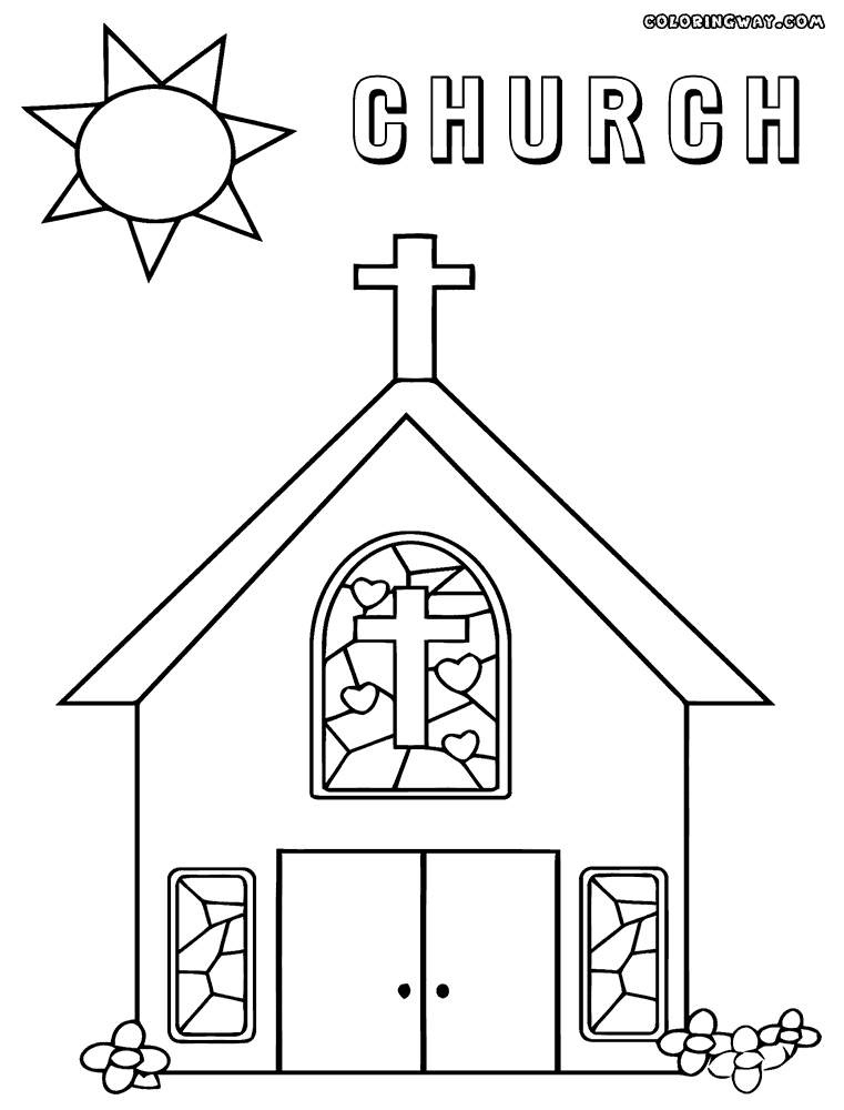 Church Coloring Pages To Print Coloring Pages