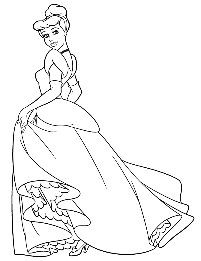 Cinderella Dress Drawing at GetDrawings | Free download