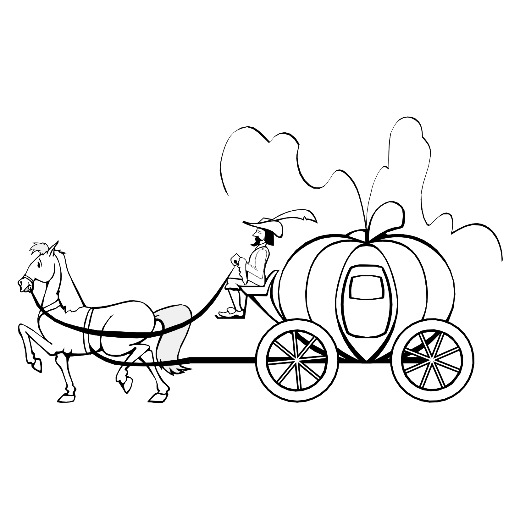 Cinderella Pumpkin Carriage Drawing at GetDrawings Free download