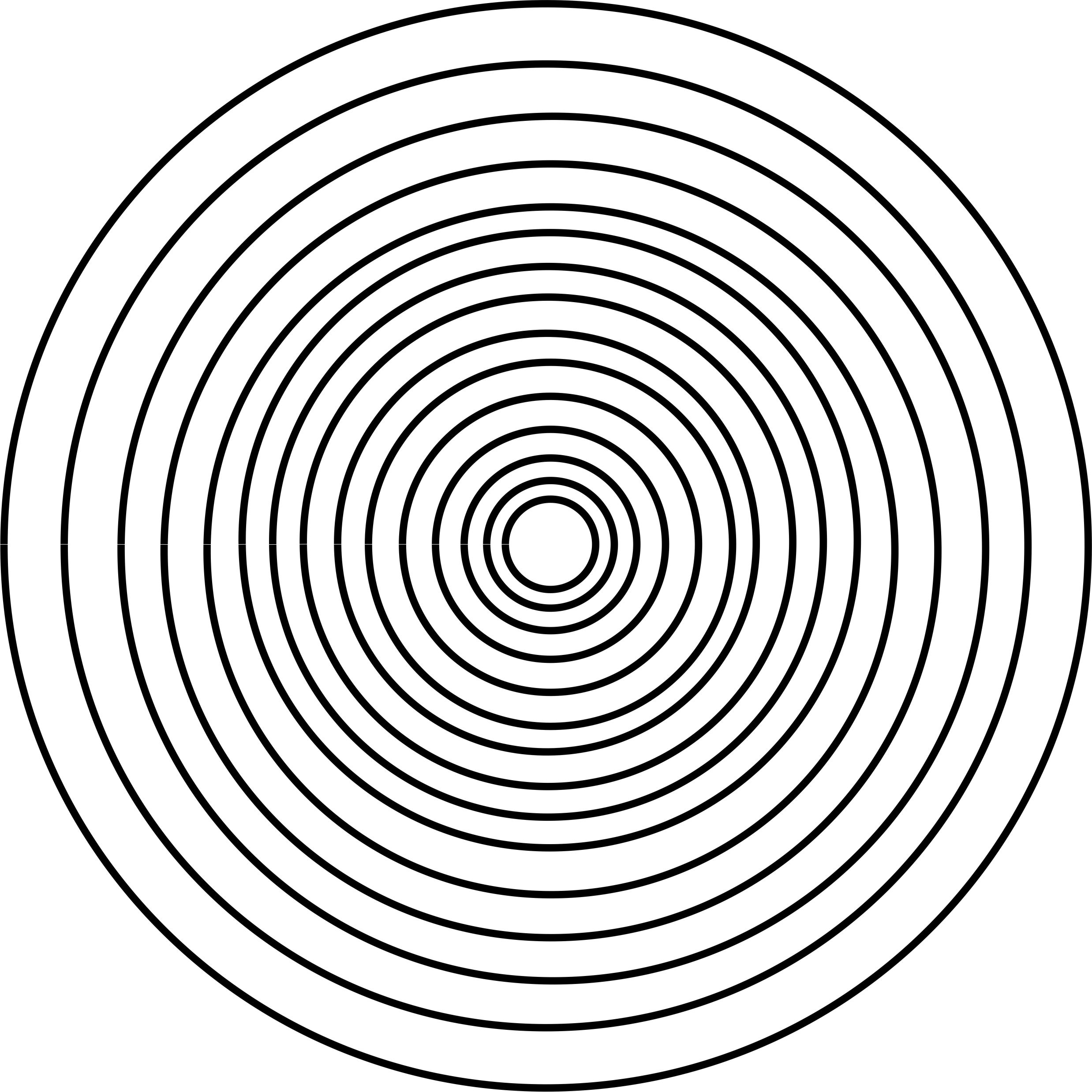 geometric drawing circle