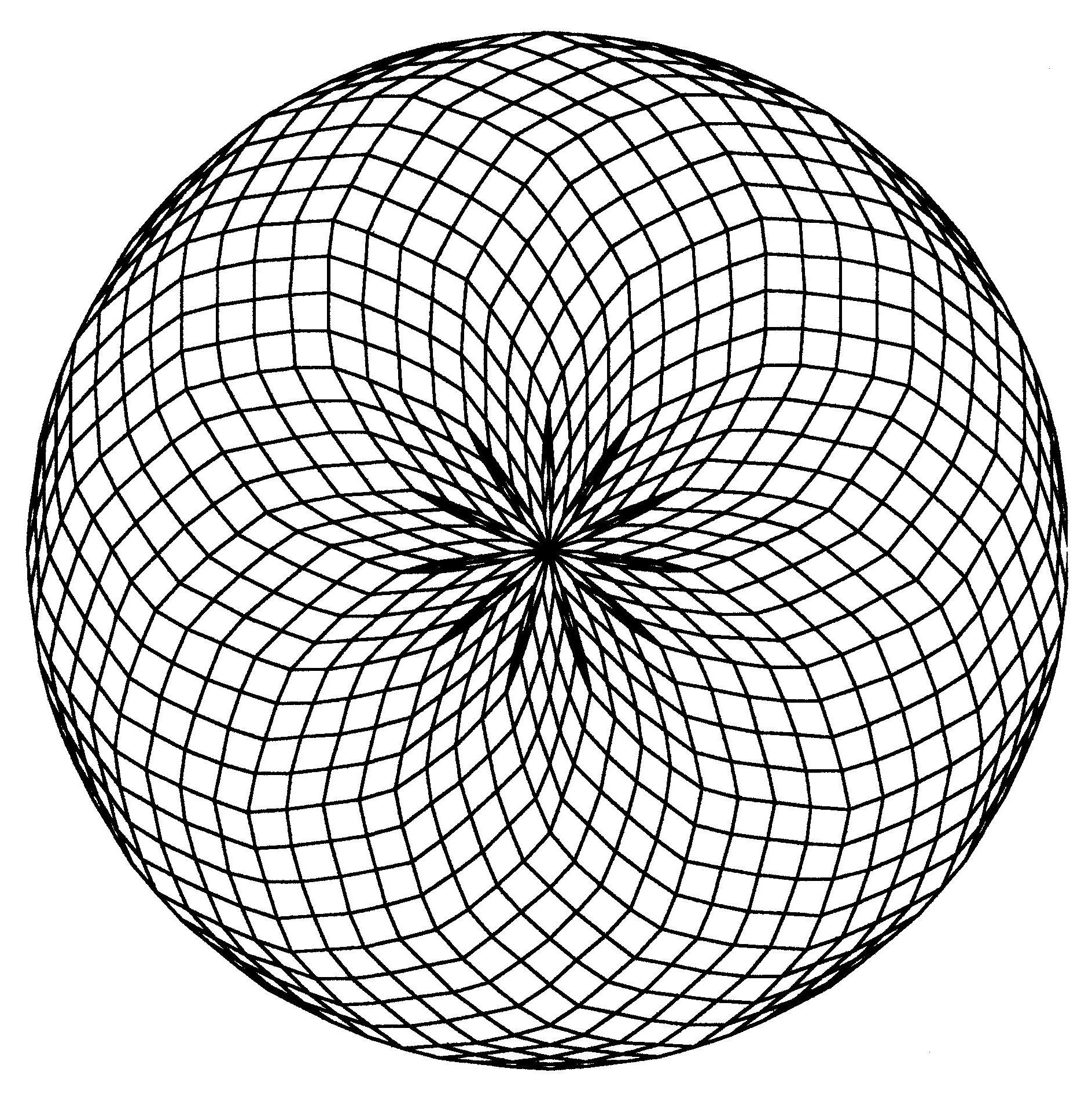 geometric drawing circle