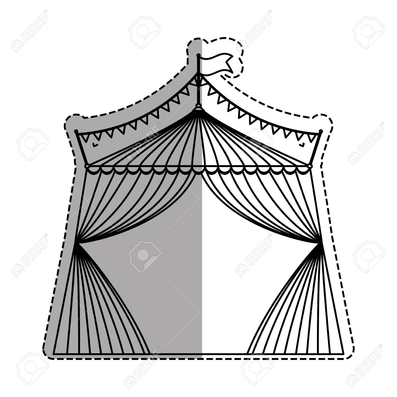 Circus Tent Drawing at GetDrawings | Free download