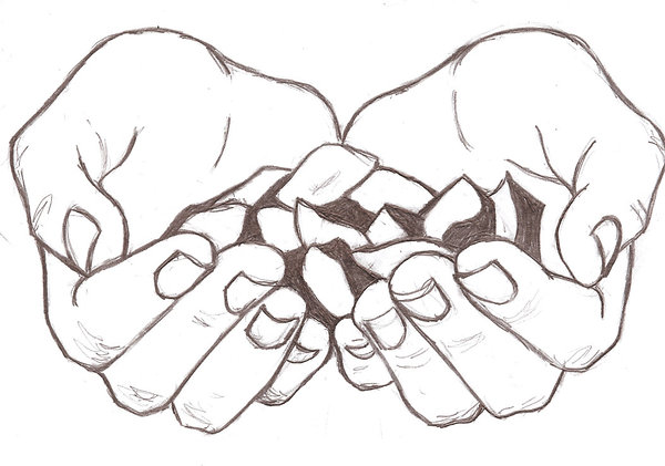 Clasped Hands Drawing at GetDrawings | Free download