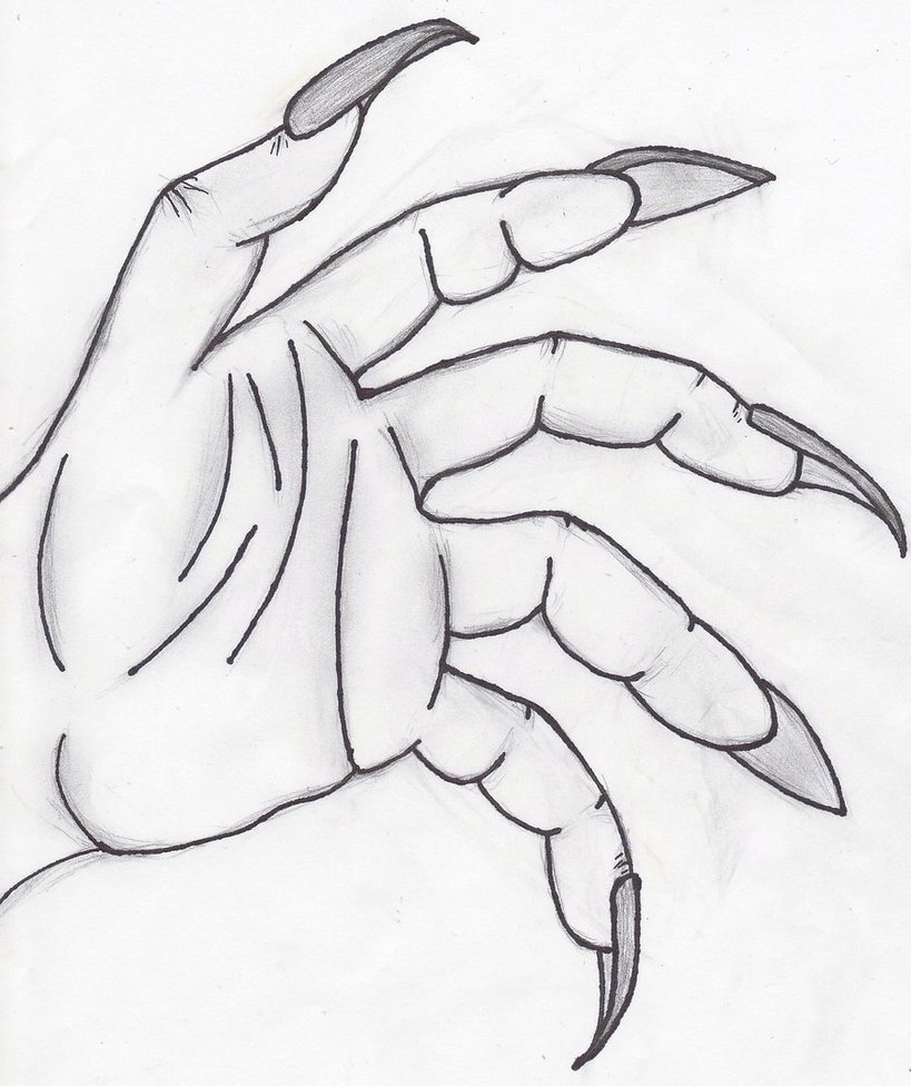 Claw Hand Drawing at GetDrawings Free download