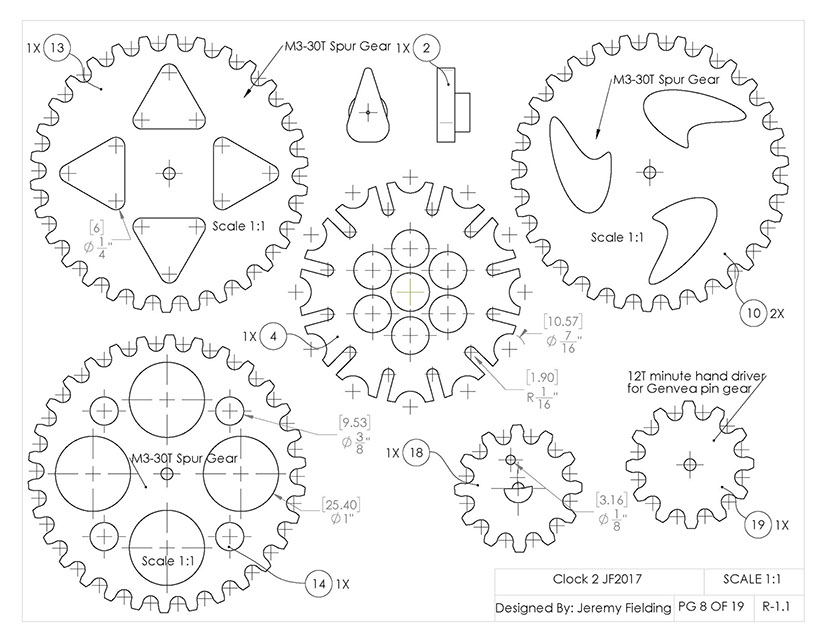 Free Wooden Gear Clock Plans Pdf A Wood Gear Clock With A Unique Drive Mechanism 34 Steps With 