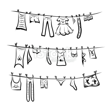 Clothesline Drawing at GetDrawings | Free download