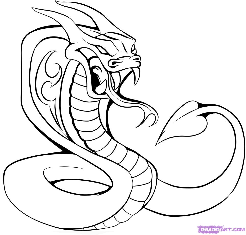 Hei! 20+ Sannheter du Ikke Visste om King Cobra Snake Drawing Easy For