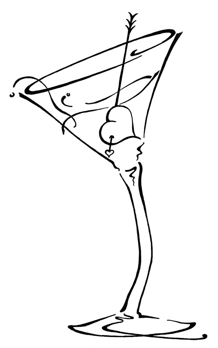 Cocktail Drawing at GetDrawings | Free download