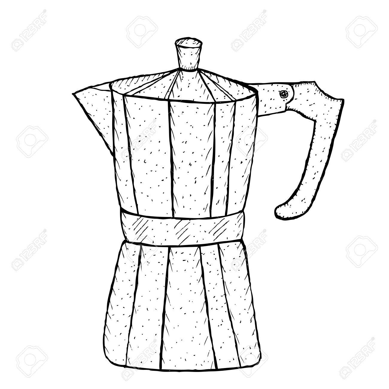 Coffee Pot Drawing at GetDrawings Free download